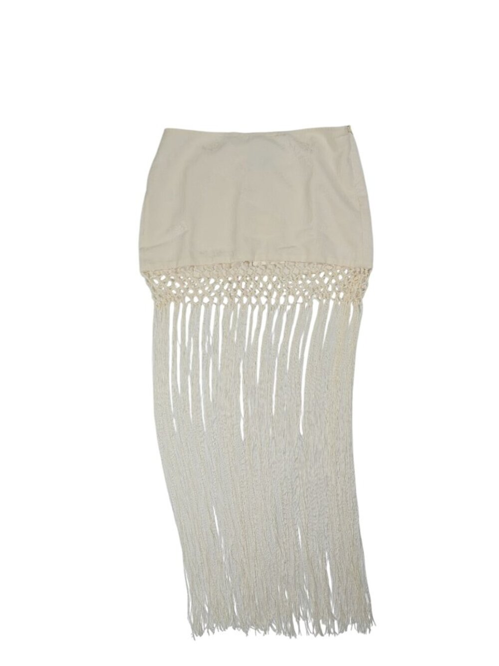 Peppermayo Mania Tassel Mini Skirt in Ivory